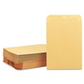 Envelopes & Mailers | Quality Park QUA37890 9 in. x 12 in. No. 90 28 lbs. Bond Weight Kraft Cheese Blade Flap Clasp/Gummed Closure Clasp Envelope - Brown Kraft (100/Box) image number 0