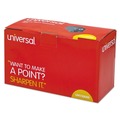 Pencil Sharpeners | Universal UNV30010 3.13 in. x 5.75 in. x 4 in. AC-Powered Electric Pencil Sharpener - Black image number 1