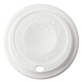 Just Launched | Dart 12EL 12 oz. Cappuccino Dome Sipper Lids - White (1000/Carton) image number 2