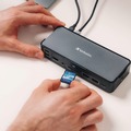 Back to School Sale | Verbatim 32171 15-in-1 Audio/DisplayPort/HDMI/Micro SD/RJ45/SD/USB-A/USB-C Pro Docking Station - Gray image number 2