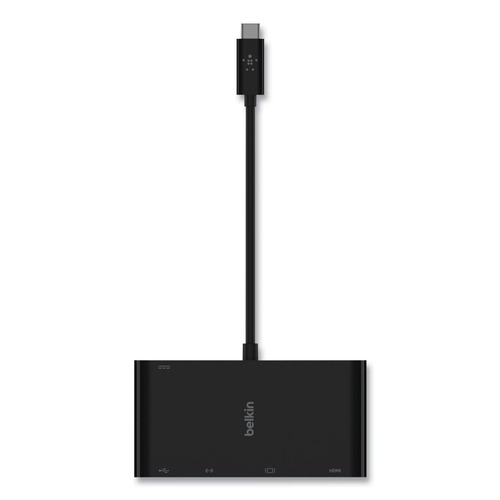 Electronic Adapters & Chargers | Belkin AVC004BK-BL 4K HDMI/USB-A/USB-C/VGA 4.9 ft. USB-C Multimedia plus Charge Adapter - Black image number 0