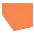 File Folders | Smead 17510 0.75 in. Expansion Straight Tabs Legal Size Reinforced Top Tab Colored File Folders - Orange (100/Box) image number 3