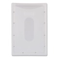 Label & Badge Holders | Advantus 97100 2.31 in. x 3.69 in. Horizontal ID Card Holder with 2.13 in. x 3.38 in. Insert - Clear (25/Pack) image number 2