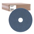  | Boardwalk BWK4017BLU 17 in. Diameter Scrubbing Floor Pads - Blue (5/Carton) image number 0