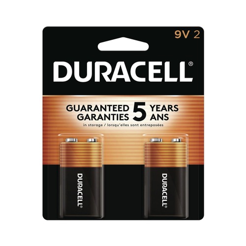 Batteries | Duracell MN1604B2Z CopperTop Alkaline 9V Batteries (2/Pack) image number 0