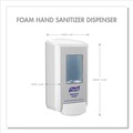 Soap Dispensers | PURELL 5130-01 CS4 4.88 in. x 8.8 in. x 11.38 in. 1,250 mL Push-Style Soap Dispenser - White (1/Carton) image number 4