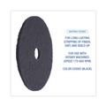 Cleaning & Janitorial Accessories | Boardwalk BWK4020BLA 20 in. Diameter Stripping Floor Pads - Black (5/Carton) image number 4