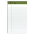 Back to School Sale | Ampad 20-152R Earthwise by Ampad 5 in. x 8 in. Recycled Writing Pad - Narrow, Green/White (1-Dozen) image number 0