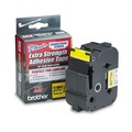 Labels | Brother P-Touch TZES661 1.4 in. x 26.2 ft. TZ Extra-Strength Adhesive Laminated Labeling Tape - Black on Yellow image number 0