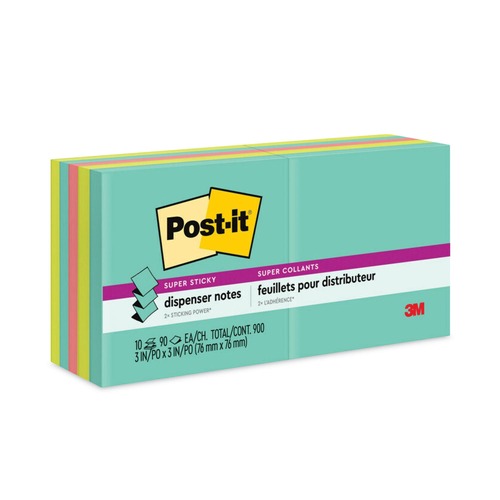 Sticky Notes & Post it | 3M R330-10SSMIA 3 in. x 3 in. Supernova Neons Collection Colors (10/Pack) image number 0