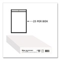 Report Covers & Pocket Folders | C-Line 46069 Super Heavy-Duty Top Load 6 in. x 9 in. Insert Stitched Shop Ticket Holders - Clear Front, Black Border (25/Box) image number 5