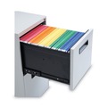 Office Filing Cabinets & Shelves | Alera ALEPAFFLG 14.96 in. x 19.29 in. x 27.75 in. 2 Legal/Letter-Size File Drawers Left or Right File Pedestal - Light Gray image number 2