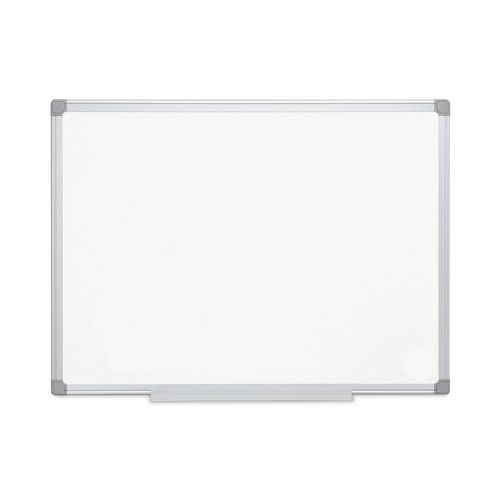 White Boards | MasterVision MA0507790 Gold Ultra 36 in. x 48 in. Aluminum Frame Magnetic Earth Dry Erase Board - White/Silver image number 0