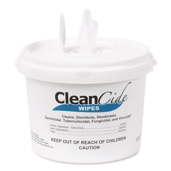 HAND WIPES | Wexford Labs 3130B400DEA 1-Ply 8 x 5.5 CleanCide Disinfecting Wipes - Fresh Scent/White