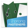 File Folders | Oxford 55856EE 8.5 in. x 11 in. 0.5 in. Capacity Report Cover - Clear/Hunter Green (25/Box) image number 3
