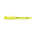 Highlighters | Universal UNV08856 Chisel Tip Pocket Highlighter Value Pack - Yellow (36/Pack) image number 2