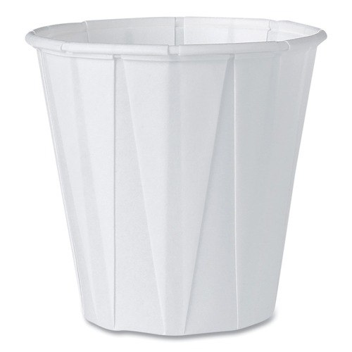 Labor Day Sale | SOLO 450-2050 3.5 oz. Paper Portion Cups with ProPlanet Seal - White (100/Bag, 50 Bags/Carton) image number 0