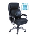 Office Chairs | SertaPedic 48964 Supports Up to 400 lbs. 19 in. to 22 in. Seat Height Cosset Big and Tall Executive Chair - Black Seat/Back, Slate Base image number 6