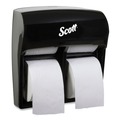 Toilet Paper Dispensers | Scott 44518 11.25 in. x 6.31 in. x 12.75 in. Pro High Capacity Coreless SRB Tissue Dispenser - Black (1/Carton) image number 0