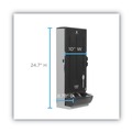  | Dixie SSSD120 SmartStock 10 in. x 8.75 in. x 24.75 in. Utensil Spoon Dispenser - Translucent Black (1/Carton) image number 5