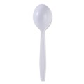 Cutlery | Boardwalk BWKSSHWPPWIW Heavyweight Wrapped Polypropylene Soup Spoon - White (1000/Carton) image number 3