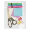 Binders | Angler's ANG52 8.5 in. x 11 in. 2- to 7-Hole Punched Zip-All Ring Binder Pocket - Clear image number 1
