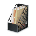 Literature Racks | Universal UNV08119 6-1/4 in. x 9-1/2 in. x 11-3/4 in. Recycled Plastic Magazine File - Large, Black image number 2