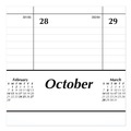 Notebooks & Pads | AT-A-GLANCE SK2416-00 21.75 in. x 17 in. 16-Month (Sept 2025-Dec 2026) Academic Year Ruled Desk Pad - White Sheets/Black Binding/Black Corners image number 1