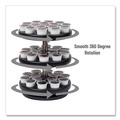 Breakroom Supplies | Mind Reader PODSUS45-BLK 9.5 in. x 9.5 in. x 11.75 in. Anchor Collection 3-Tier Single Serve Pod Carousel Countertop Organizer - Black image number 5