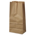 Food Service | Ross & Wallace Paper Products 100316500PK/BL 7.75 in. x 4.75 in. x 16 in. #16 Size Grocery Paper Bags - Kraft (500/Bundle) image number 0