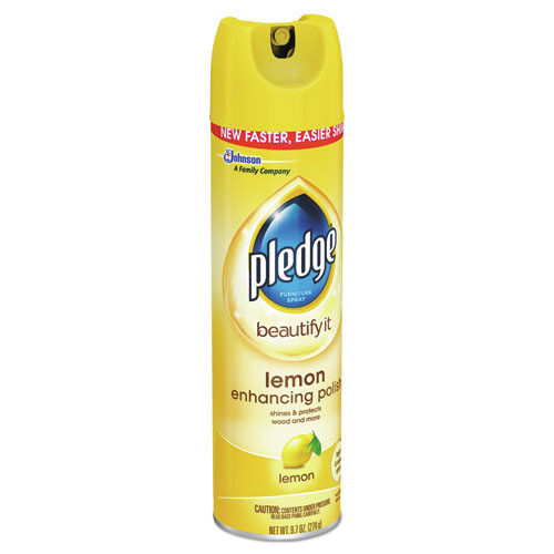 All-Purpose Cleaners | Pledge 697832EA 9.7 oz. Aerosol Spray Furniture Polish - Lemon image number 0