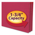 File Folders | Smead 73221 1.75 in. Expansion Colored File Pockets - Letter Size/Red image number 1