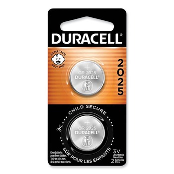 HOUSEHOLD BATTERIES | Duracell DURDL2025B2PK 2025 Lithium Coin Batteries (2/Pack)