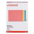 File Folders | Universal UNV14121EE 1/5-Cut Tab Deluxe Bright Color Hanging File Folders - Letter Size, Assorted (25/Box) image number 3
