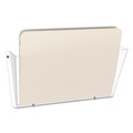 Desktop Organizers | Deflecto 63201 Unbreakable DocuPocket 14.5 in. x 3 in. x 6.5 in. Letter Size Wall File - Clear image number 5