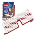 Mops | O-Cedar 173579CT ProMist MAX Microfiber Refill Custom Size for ProMist Mop System - Red/White/Gray (4/Carton) image number 0