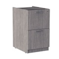Office Filing Cabinets & Shelves | Alera ALEVA542822GY 15.63 in. x 20.5 in. x 28.5 in. Valencia Series Full Pedestal File Left or Right 2 Legal/Letter-Size File Drawers - Gray image number 1