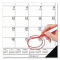 Bulletin Boards | House of Doolittle 124-02 22 in. x 17 in. 12-Month (Jan-Dec) 2026 Recycled One-Color Refillable Monthly Desk Pad Calendar - White/Black image number 2