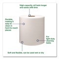 Paper Towels and Napkins | Tork 500105 1-Ply 9 in. x 12.4 in. Light Duty Cleaning Cloth Giant Roll - White (1/Carton) image number 2