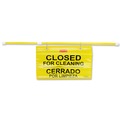 Just Launched | Rubbermaid Commercial FG9S1600YEL Site Safety Multi-Lingual 50 in. x 1 in. x 13 in. Hanging Sign - Yellow image number 0
