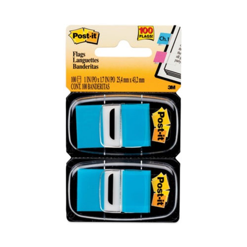 Just Launched | Post-it Flags 680-BB2 Standard Page Flags in Dispenser - Bright Blue (50-Flags/Dispenser, 2-Dispensers/Pack) image number 0