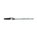 Pens | Universal UNV15613 Medium 1 mm Ballpoint Stick Pen Value Pack - Black Ink, Gray/Black Barrel (60/Pack) image number 3