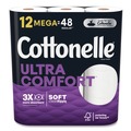 Toilet Paper | Cottonelle 55494 Ultra ComfortCare 2-Ply Septic Safe Mega Rolls Soft Tissue Toilet Paper - White (48/Carton) image number 1