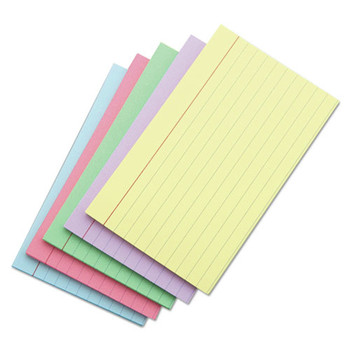 Universal UNV47236 4 in. x 6 in. Index Cards - Ruled, Assorted (100/Pack)