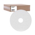 Cleaning & Janitorial Accessories | Boardwalk BWK4015WHI 15 in. Diameter Polishing Floor Pads - White (5/Carton) image number 1