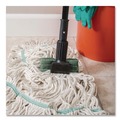 Mops | Carlisle 3697000 1 in. Diameter x 60 in. Vinyl Coated Jaw Style Metal Mop Handle - Black image number 5