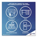 Hand Wipes | LYSOL Brand 19200-56264 Disinfecting Wipes, 1-Ply, 7 x 7.25, Lavender and Cotton Blossom, White, 80 Wipes/Canister, 6 Canisters/Carton image number 10