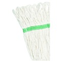  | Boardwalk BWK502WHCT Super Loop Wet Mop Head with Cotton/Synthetic Fiber and 5 in. Headband - Medium, White (12/Carton) image number 3