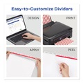 Dividers & Tabs | Avery 11491 11 in. x 8.5 in. 8-Tab Big Tab Clear Label Dividers - White Tabs/White (1-Set) image number 5