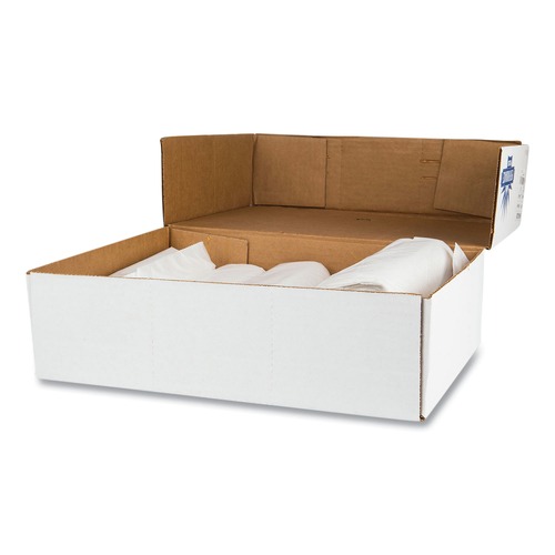  | Inteplast Group VALH4048N12 High-Density 45 Gallon 40 in. x 46 in. Commercial Can Liners - Clear (250/Carton) image number 0